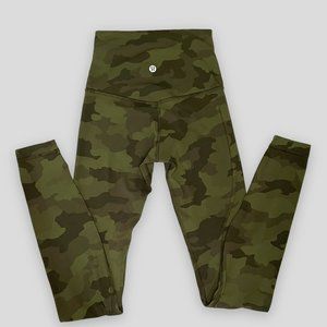 Lululemon Athletica Army Green Camo Leggings